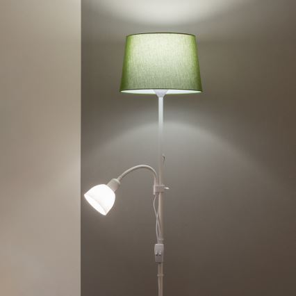 Brilagi - Stehleuchte CERIA 1xE27/100W/230V + 1xE14/25W weiß/grün