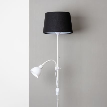 Brilagi - Stehleuchte CERIA 1xE27/100W/230V + 1xE14/25W weiß/schwarz