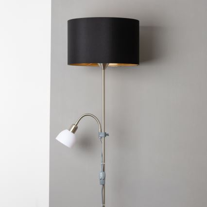 Brilagi - Stehleuchte CERIA 2-in-1 1xE27/100W/230V + 1xE14/25W mattchrom/schwarz