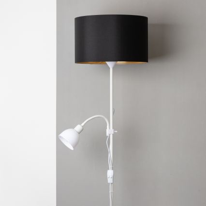 Brilagi - Stehleuchte CERIA 2-in-1 1xE27/100W/230V + 1xE14/25W weiß/schwarz