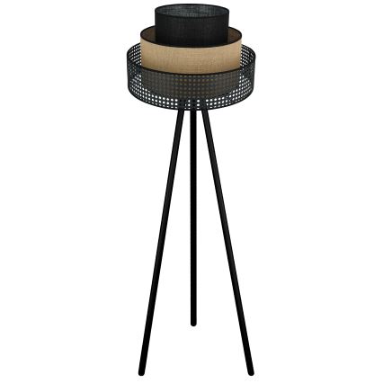 Brilagi - Stehleuchte DAKOTA LUNETA 1xE27/15W/230V schwarz/beige
