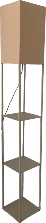 Brilagi - Stehleuchte mit Ablagen GRADUS 1xE27/40W/230V grau/beige