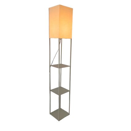 Brilagi - Stehleuchte mit Ablagen GRADUS 1xE27/40W/230V grau/beige