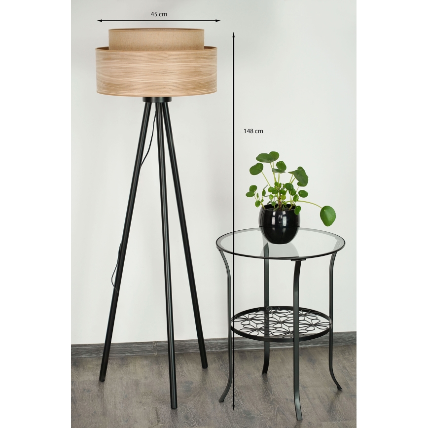 Brilagi - Stehleuchte MONTANA BOHO 1xE27/15W/230V braun/schwarz