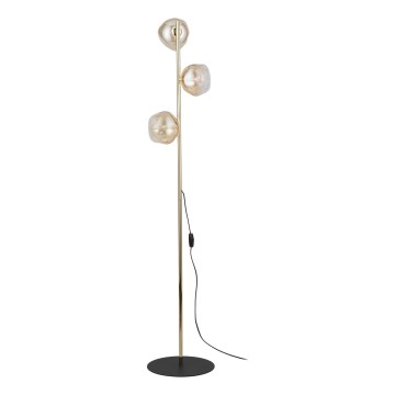 Brilagi - Stehleuchte VULCANO 3xG9/8W/230V gold/rauchbeige