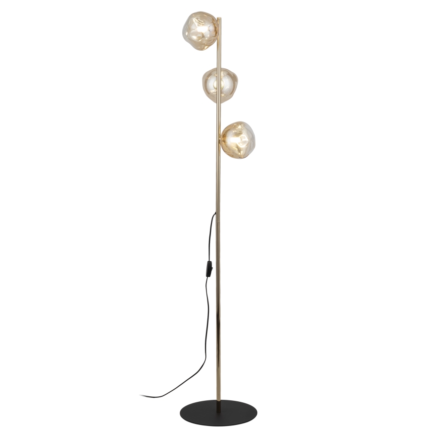 Brilagi - Stehleuchte VULCANO 3xG9/8W/230V gold/rauchbeige