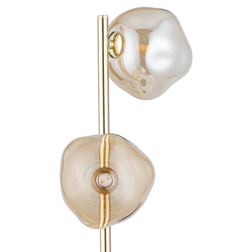 Brilagi - Stehleuchte VULCANO 3xG9/8W/230V gold/rauchbeige