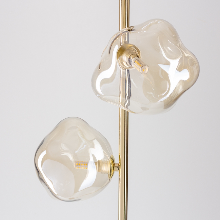 BRILAGI - Stehleuchte VULCANO 3xG9/8W/230V gold/rauchbeige