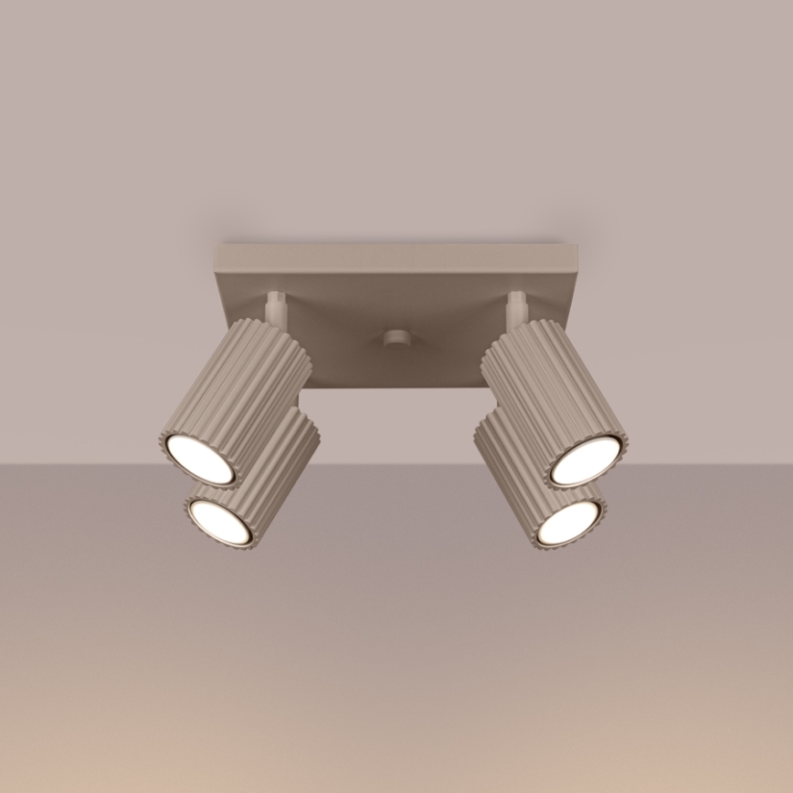 Brilagi - Strahler CRESTO 4xGU10/10W/230V taupe