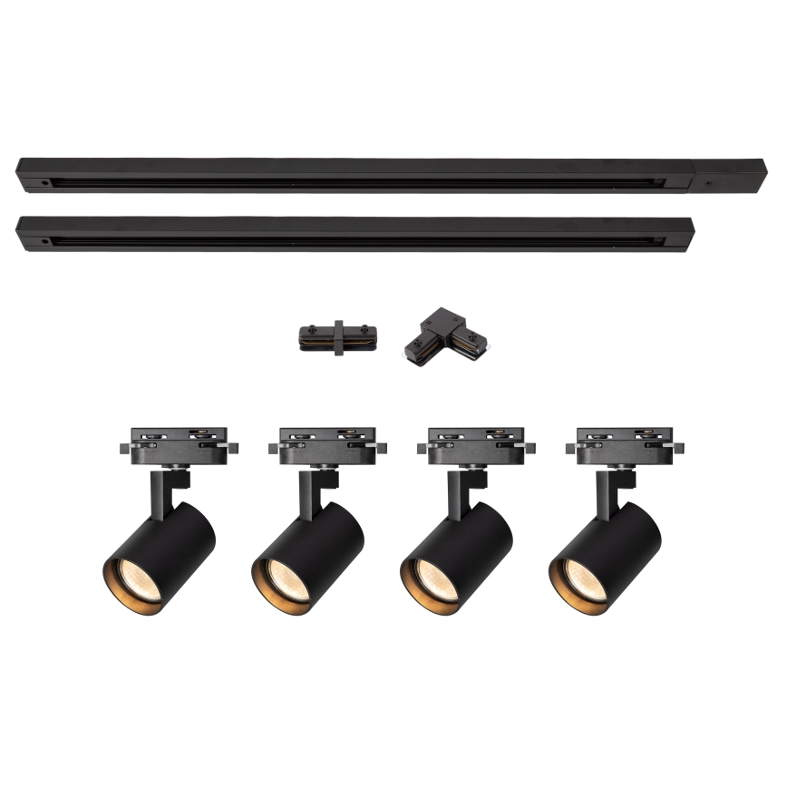 Brilagi - Strahler für Schienensystem HUSKY 4xGU10/10W/230V, schwarz