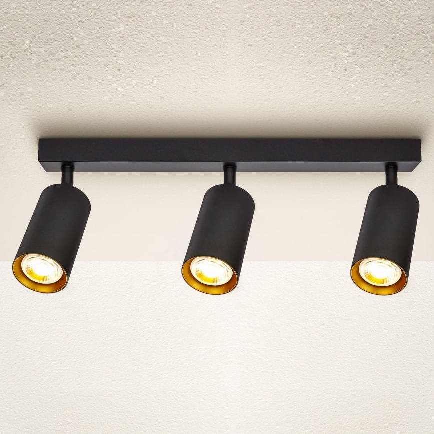 Brilagi - Strahler SELE 3xGU10/30W/230V schwarz/golden