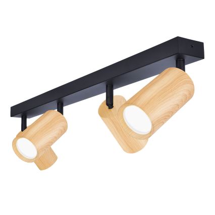 Brilagi - Strahler SELE 4xGU10/30W/230V schwarz/Eichendekor