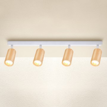 Brilagi - Strahler SELE 4xGU10/30W/230V weiß/Eichendekor