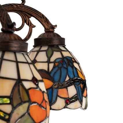 Brilagi - Tiffany-Buntglas-Aufbauleuchte JUNGLE 6xE27/60W/230V Ø 60 cm