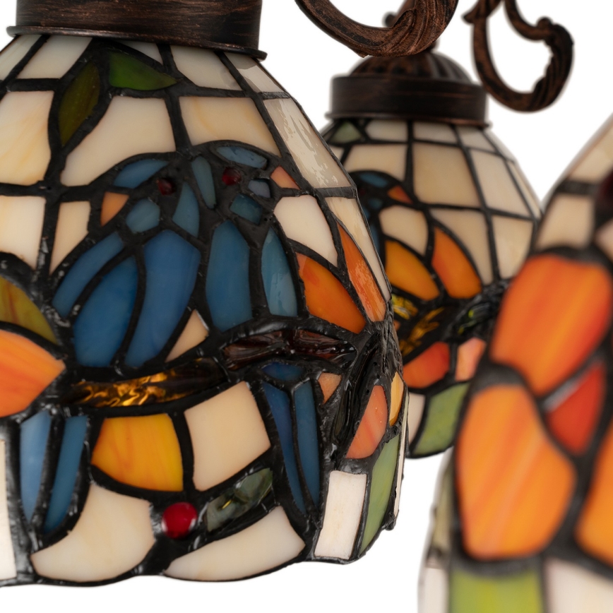Brilagi - Tiffany-Buntglas-Aufbauleuchte JUNGLE 6xE27/60W/230V Ø 60 cm