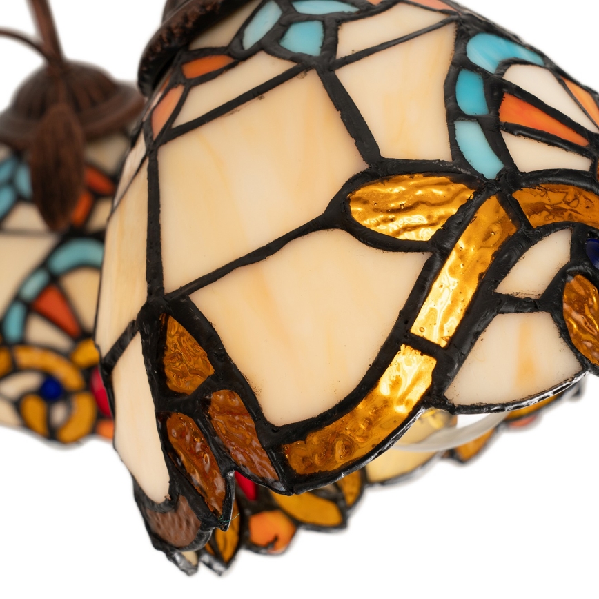 Brilagi - Tiffany-Buntglas-Aufbauleuchte MIRABELLA 8xE27/60W/230V Ø 68 cm