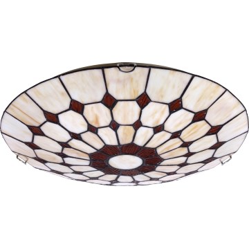 Brilagi - Tiffany-Buntglas-Deckenleuchte DORAN 2xE27/60W/230V