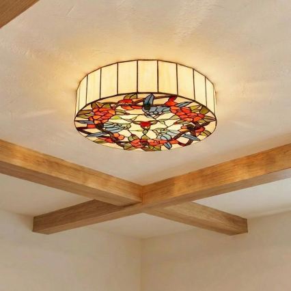 BRILAGI - Tiffany Buntglas-Deckenleuchte JUNGLE 2xE27/60W/230V Ø 40 cm