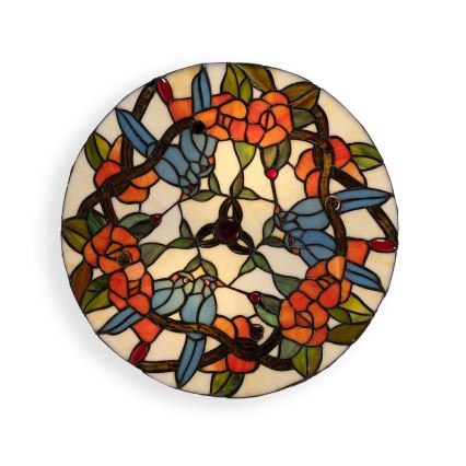 BRILAGI - Tiffany Buntglas-Deckenleuchte JUNGLE 2xE27/60W/230V Ø 40 cm