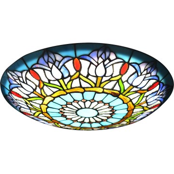 Brilagi - Tiffany-Buntglas-Deckenleuchte LORAS 2xE27/60W/230V