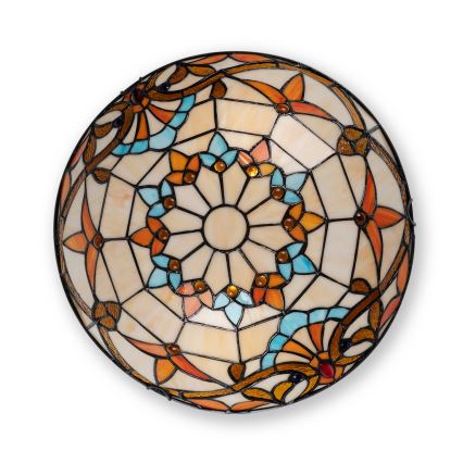 Brilagi - Tiffany-Buntglas-Deckenleuchte MIRABELLA 2xE27/60W/230V Ø 40 cm