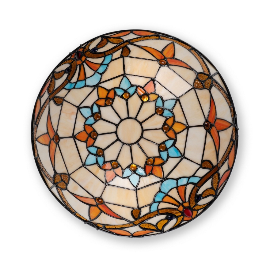 Brilagi - Tiffany-Buntglas-Deckenleuchte MIRABELLA 2xE27/60W/230V Ø 40 cm