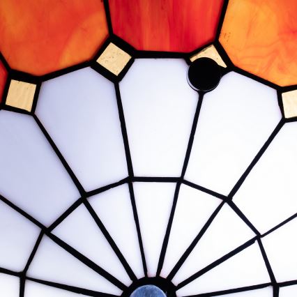 BRILAGI - Tiffany Buntglas-Deckenleuchte SIENNA 2xE27/60W/230V Durchmesser 40 cm