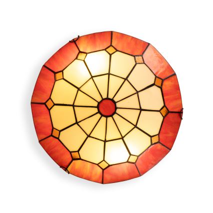 Brilagi - Tiffany-Buntglas-Deckenleuchte SIENNA 2xE27/60W/230V Ø 40 cm