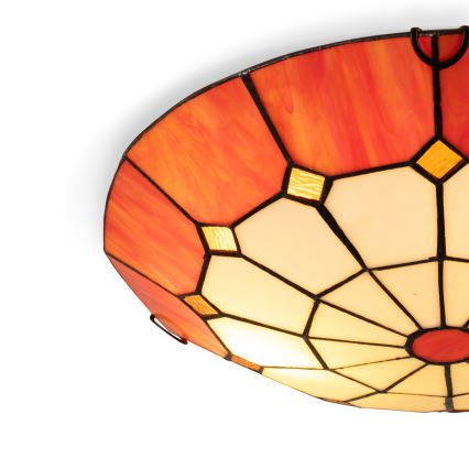 Brilagi - Tiffany-Buntglas-Deckenleuchte SIENNA 2xE27/60W/230V Ø 40 cm