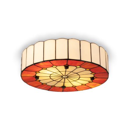 Brilagi - Tiffany-Buntglas-Deckenleuchte SIENNA 3xE27/60W/230V Ø 40 cm