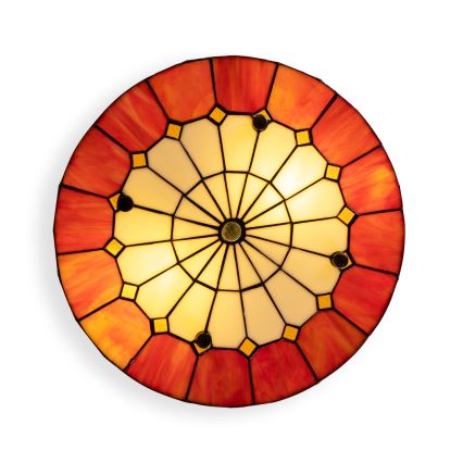 Brilagi - Tiffany-Buntglas-Deckenleuchte SIENNA 3xE27/60W/230V Ø 40 cm