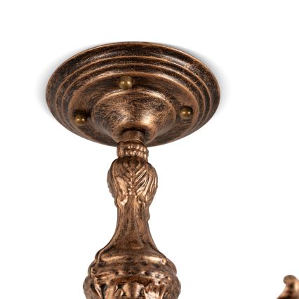 Brilagi - Tiffany-Buntglas-Deckenleuchte SIENNA 6xE27/60W/230V Ø 60 cm
