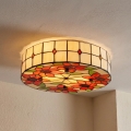 BRILAGI - Tiffany Buntglas-Deckenleuchte SUNFLOWER 2xE27/60W/230V Ø 40 cm