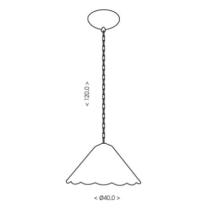 Brilagi - Tiffany-Buntglas-Hängeleuchte an Kette FOLIA 1xE27/60W/230V Ø 40 cm
