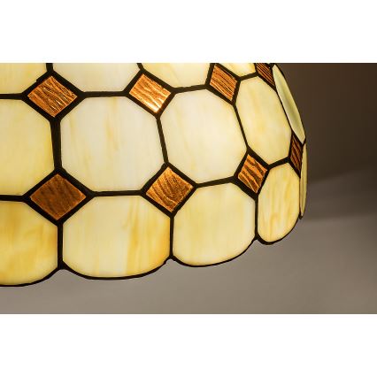 Brilagi - Tiffany-Buntglas-Kronleuchter an Kette DORAN 2xE27/60W/230V