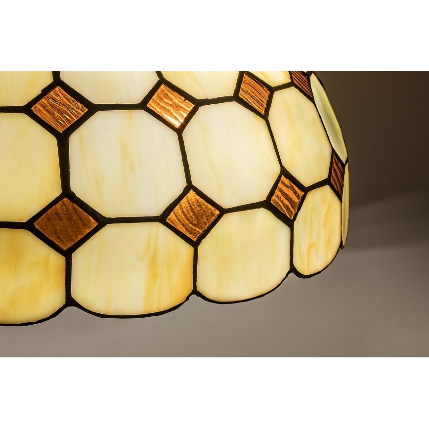 Brilagi - Tiffany-Buntglas-Kronleuchter an Kette DORAN 2xE27/60W/230V