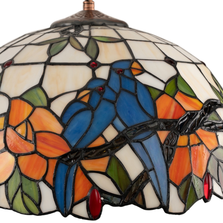 Brilagi - Tiffany-Buntglas-Kronleuchter mit Kette JUNGLE 1xE27/60W/230V Ø 40 cm