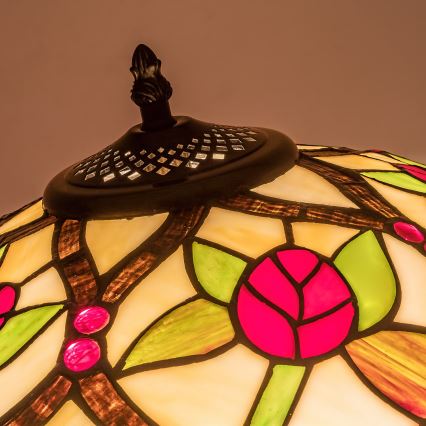 Brilagi - Tiffany-Buntglas-Stehlampe GARLAN 2xE27/60W/230V