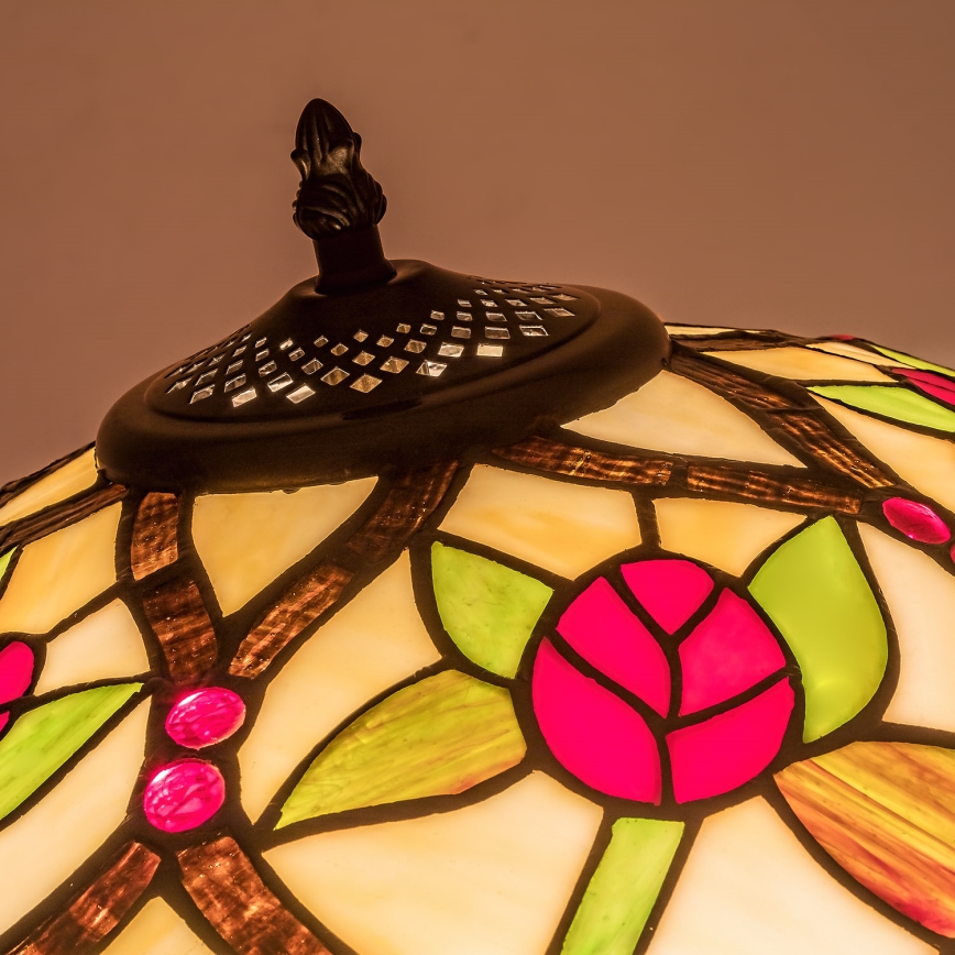 Brilagi - Tiffany-Buntglas-Stehlampe GARLAN 2xE27/60W/230V