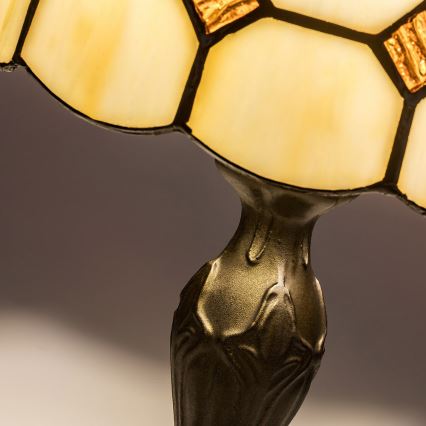 Brilagi - Tiffany-Buntglas-Tischlampe DORAN 1xE14/40W/230V