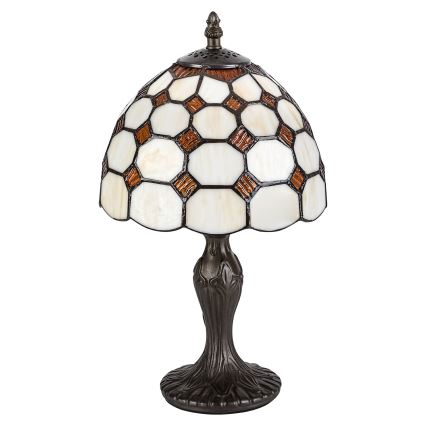 Brilagi - Tiffany-Buntglas-Tischlampe DORAN 1xE14/40W/230V