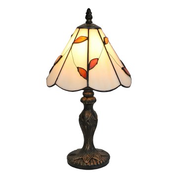 Brilagi - Tiffany Buntglas-Tischlampe FOLIA 1xE27/60W/230V