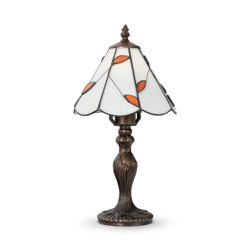 Brilagi - Tiffany Buntglas-Tischlampe FOLIA 1xE27/60W/230V