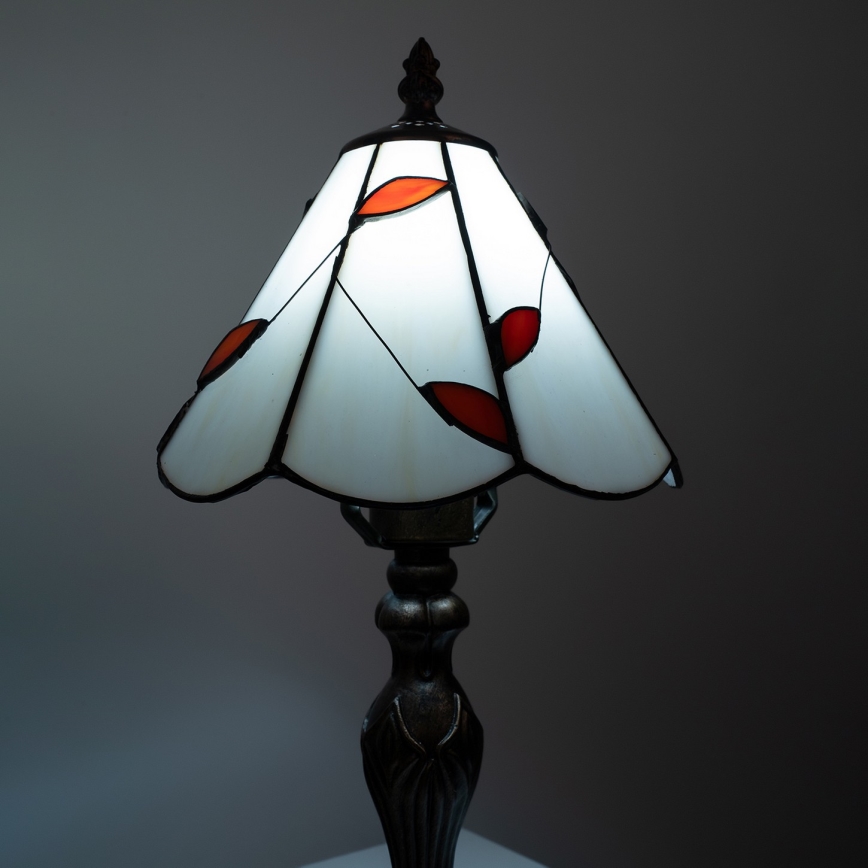 Brilagi - Tiffany Buntglas-Tischlampe FOLIA 1xE27/60W/230V