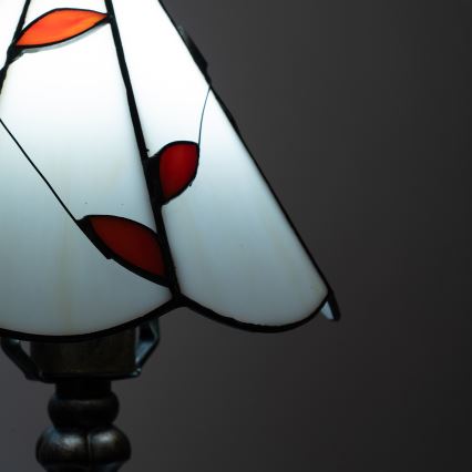 Brilagi - Tiffany Buntglas-Tischlampe FOLIA 1xE27/60W/230V