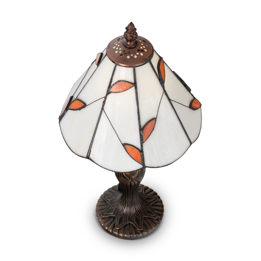 Brilagi - Tiffany Buntglas-Tischlampe FOLIA 1xE27/60W/230V