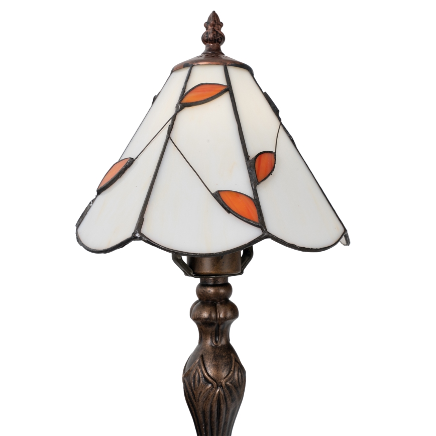 Brilagi - Tiffany Buntglas-Tischlampe FOLIA 1xE27/60W/230V