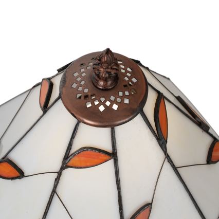 Brilagi - Tiffany Buntglas-Tischlampe FOLIA 1xE27/60W/230V