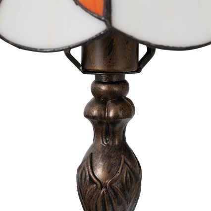 Brilagi - Tiffany Buntglas-Tischlampe FOLIA 1xE27/60W/230V