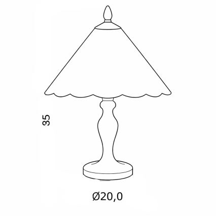 Brilagi - Tiffany Buntglas-Tischlampe FOLIA 1xE27/60W/230V